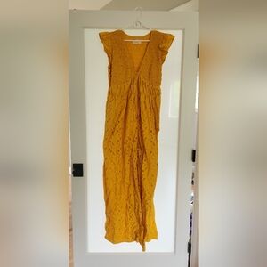 Yellow Wide Legged Jumpsuit